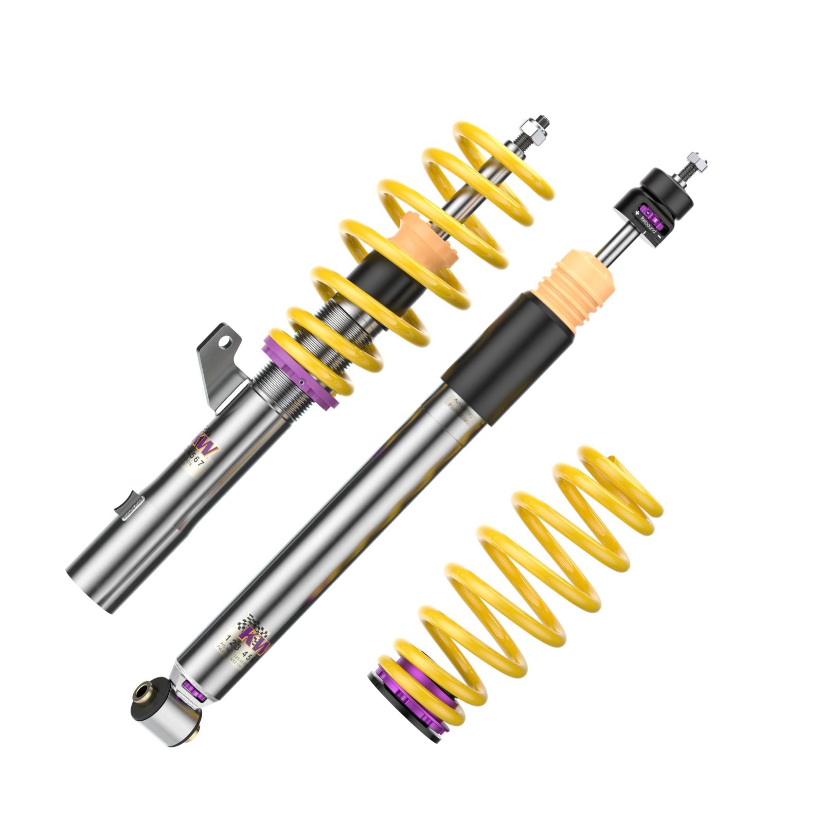 KW Coilover suspension V3 inox (incl. deactivation for electronic dampers) VW GOLF VII (5G1, BQ1, BE1, BE2) 08/2012- (352800CC)