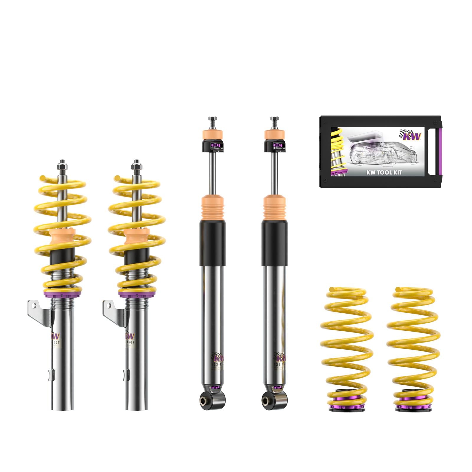 KW Coilover suspension V3 inox VW GOLF VIII (CD1) 07/2019- (352800CJ)