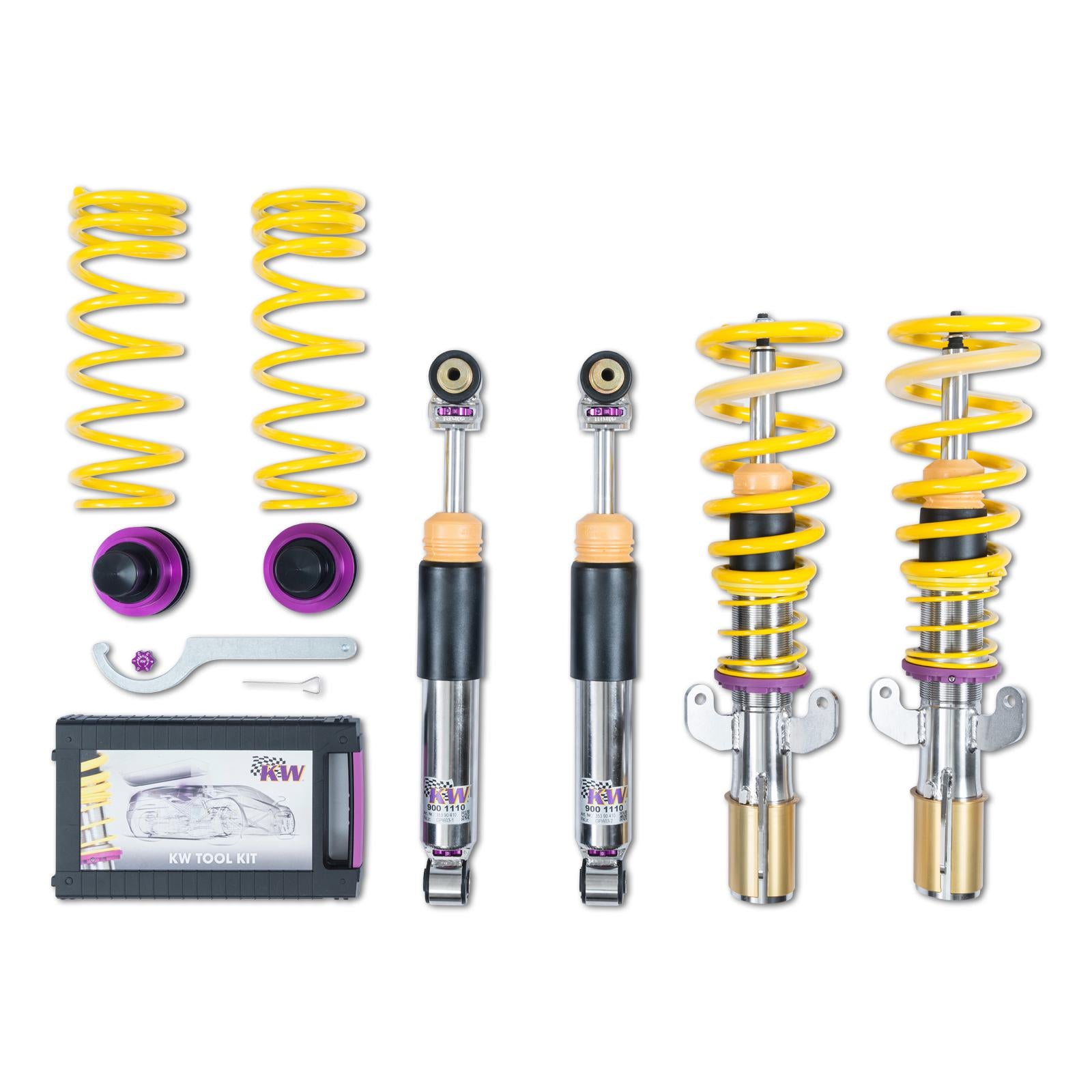 KW Coilover suspension V3 inox RENAULT MEGANE IV Hatchback (B9A/M/N_) 11/2015-