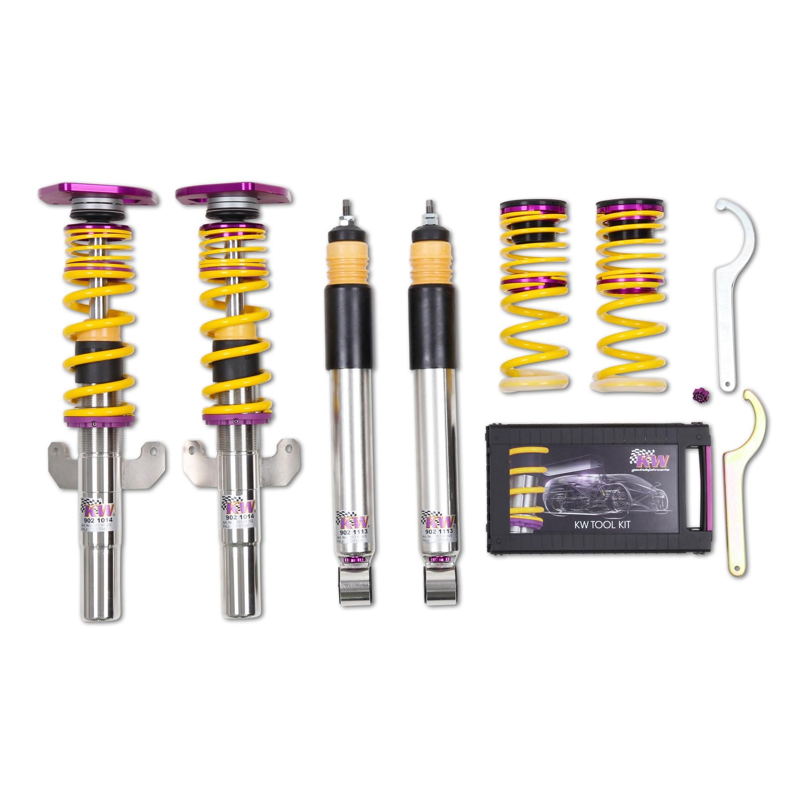 KW Coilover suspension V3 Clubsport incl. top mounts RENAULT CLIO III (BR0/1, CR0/1) 01/2005- (35290824)