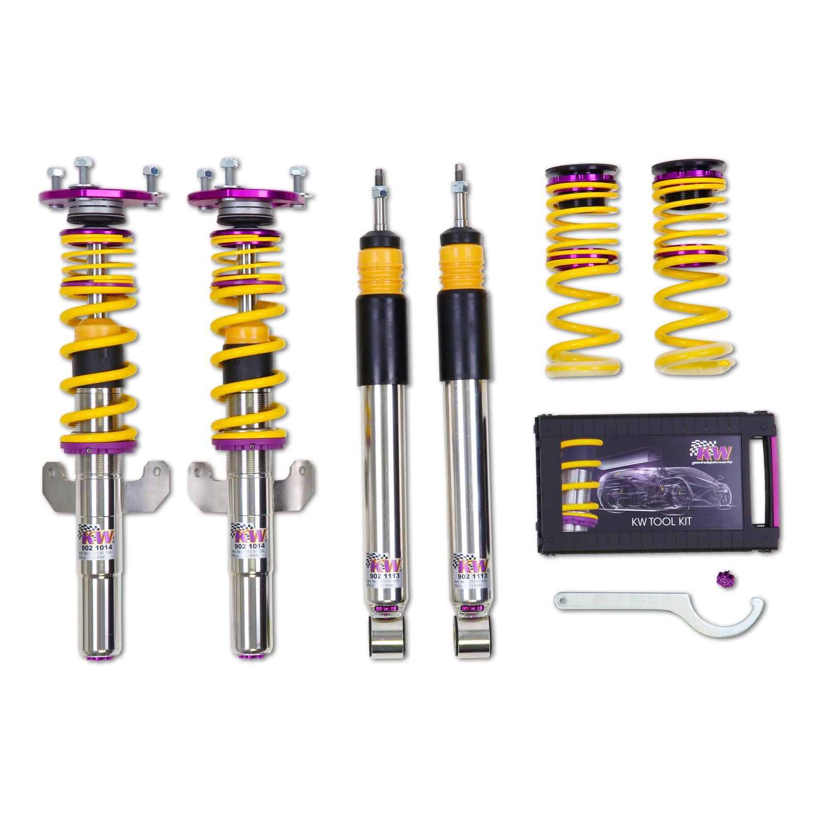 KW Coilover suspension V3 Clubsport incl. top mounts RENAULT CLIO III (BR0/1, CR0/1) 01/2005- (35290833)