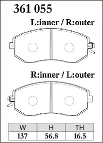 Dixcel Type S Brake Pads - WRX 08-14/Impreza/Forester/Liberty/BRZ 12-21, 22+/Toyota 86 (Front)