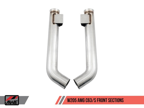 AWE Machined Exhaust Tips For Mercedes-Benz AMG C63 - Diamond Black