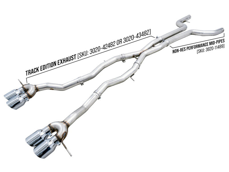 AWE Non-Resonated Performance Mid Pipe for BMW G8X M3/M4