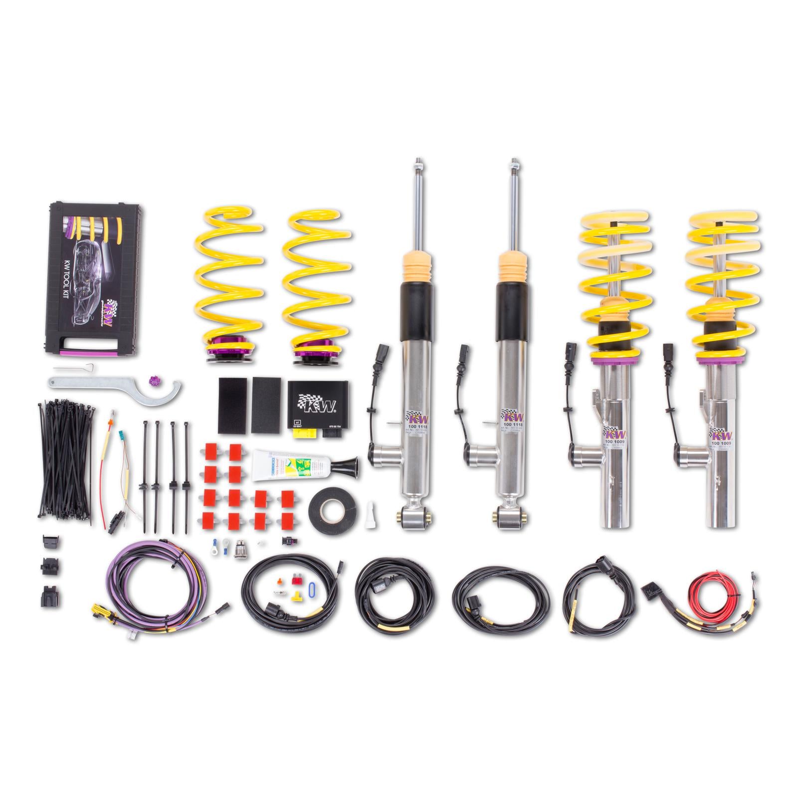 KW DDC - ECU coilovers inox AUDI A3 (8V1, 8VK) 04/2012- (39010042)