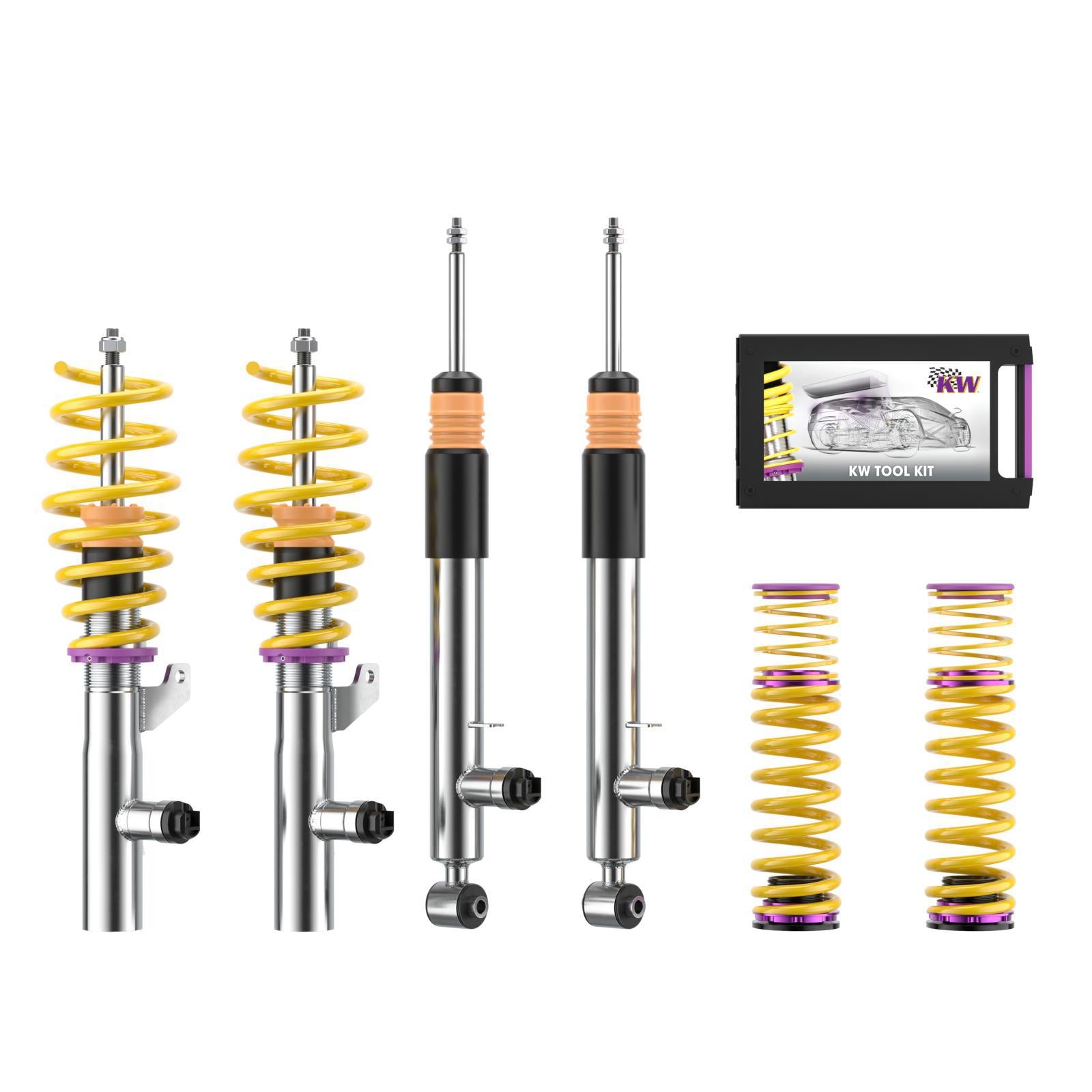KW DDC - Plug & Play coilovers inox AUDI A3 Limousine (8YS) 04/2020-
