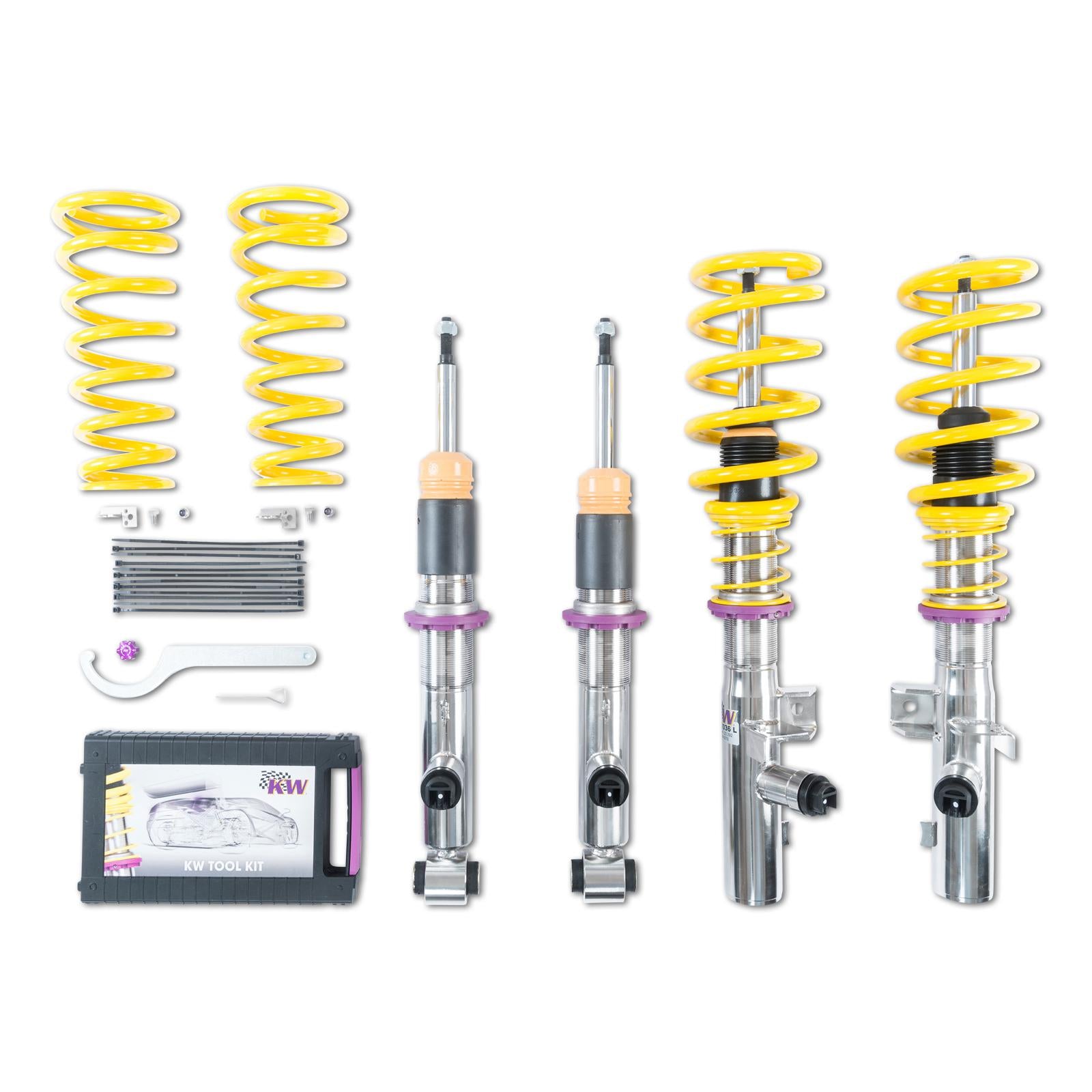 KW DDC - Plug & Play coilovers inox BMW X3 (F25) 09/2010-08/2017