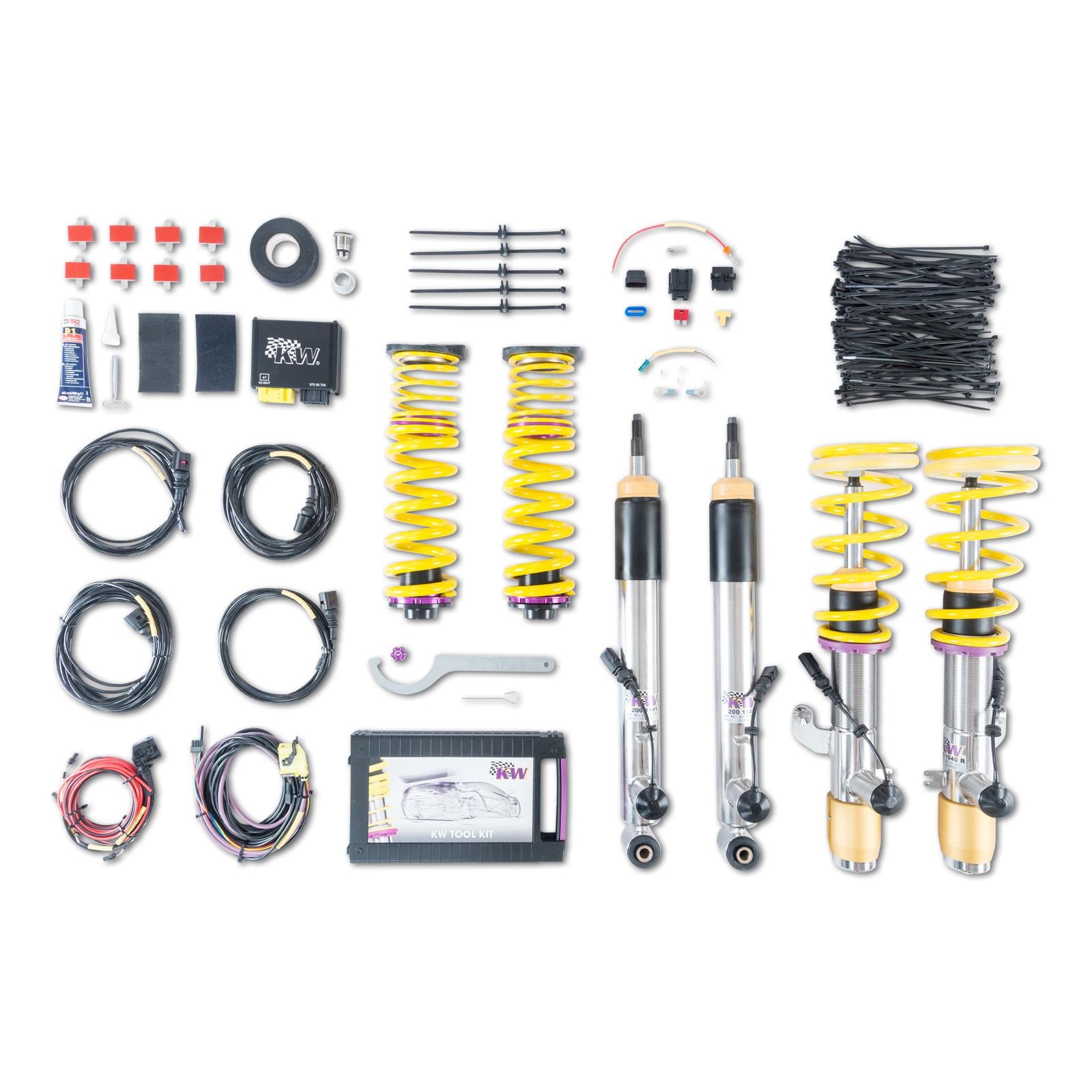 KW DDC - ECU coilovers inox BMW 2 Coupe (F22, F87) 10/2012- (39020042)