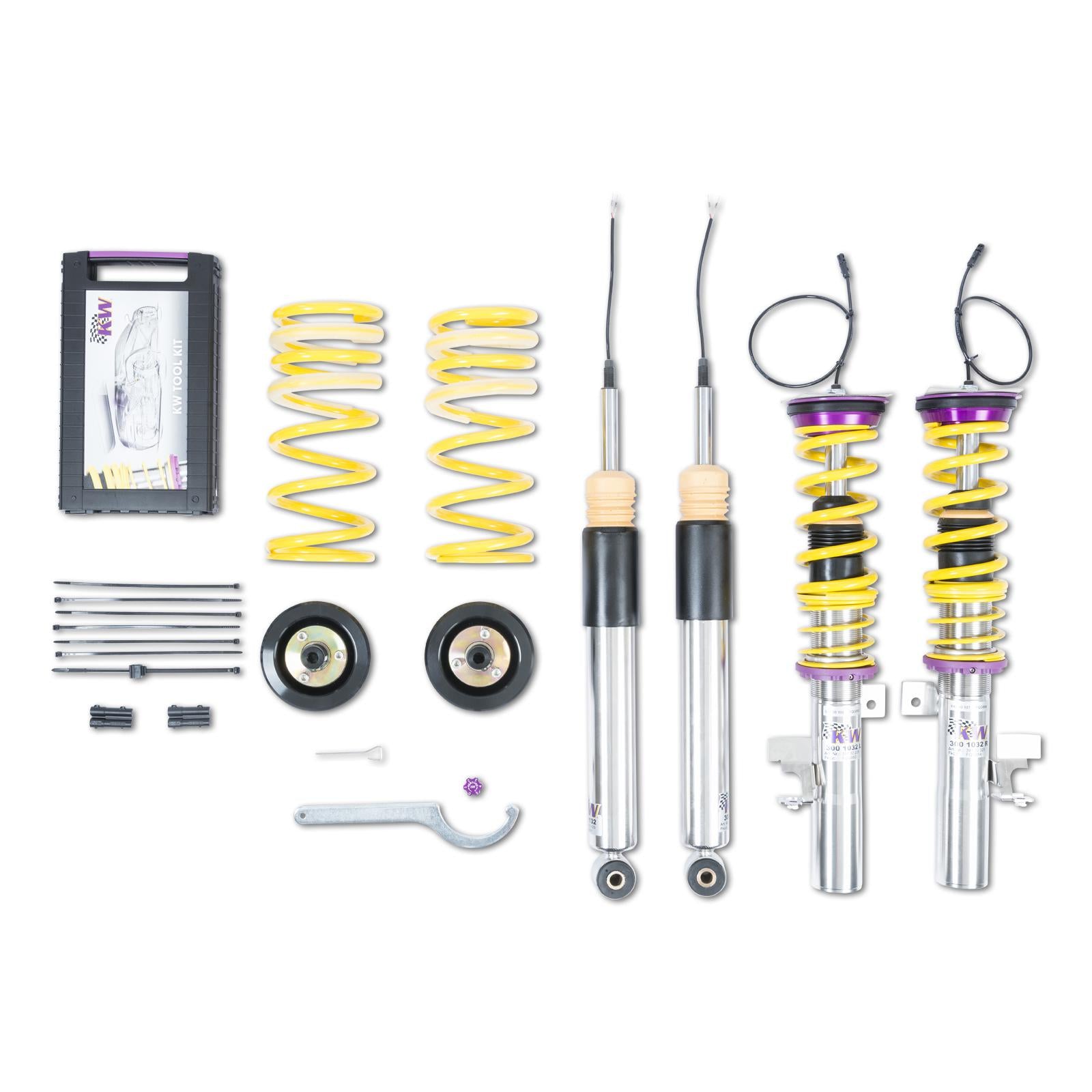 KW DDC - Plug & Play coilovers inox FORD FOCUS III 07/2010-