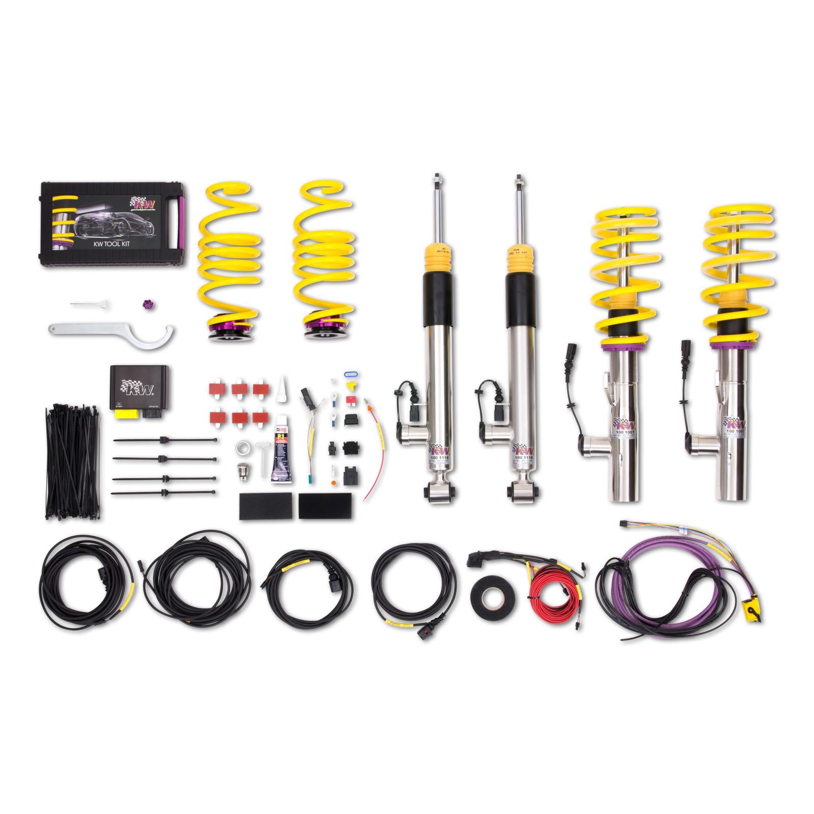 KW DDC - ECU coilovers inox VW GOLF VII (5G1, BQ1, BE1, BE2) 08/2012- (39080030)