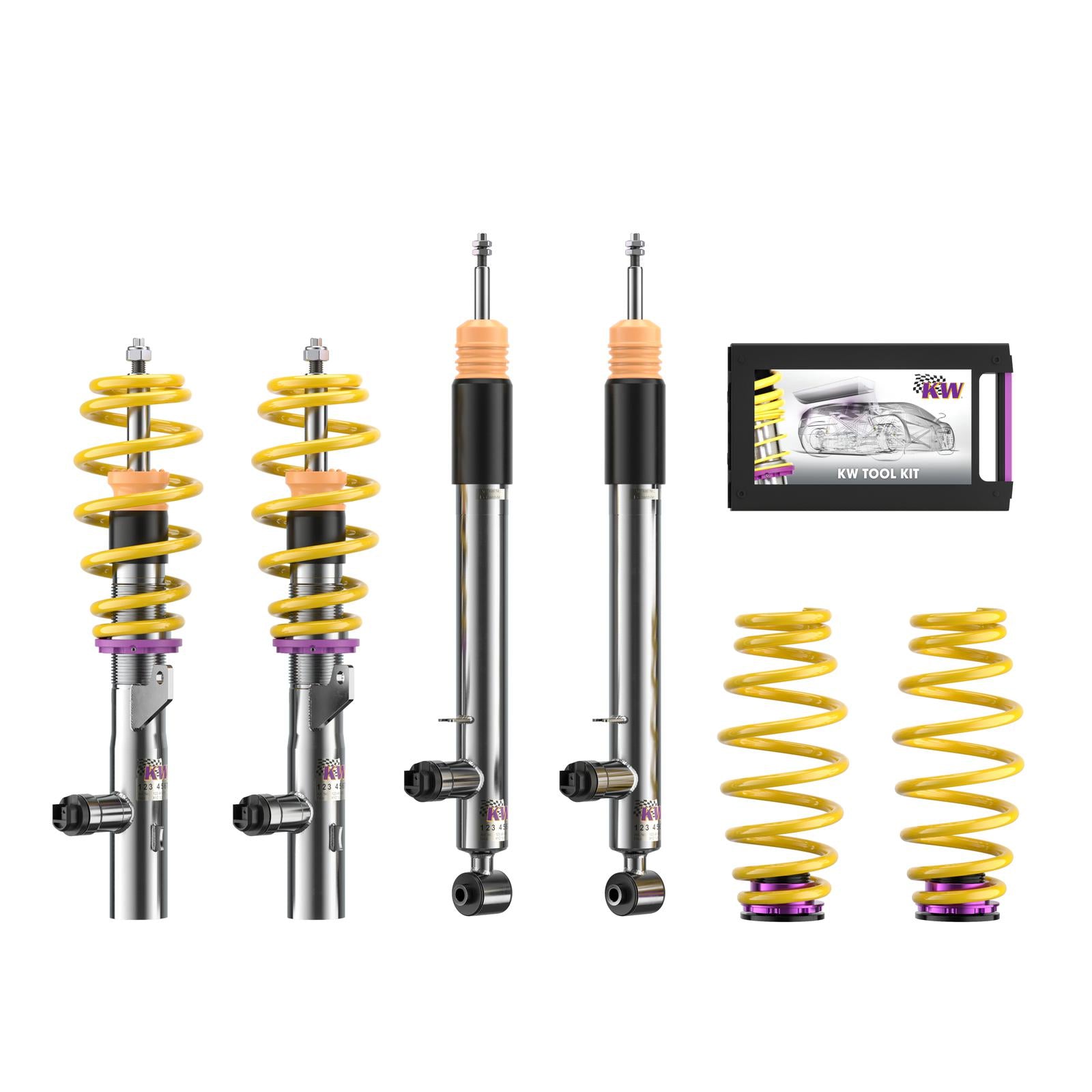 KW DDC - Plug & Play coilovers inox SKODA OCTAVIA III (5E3, NL3, NR3) 11/2012- (39080036)