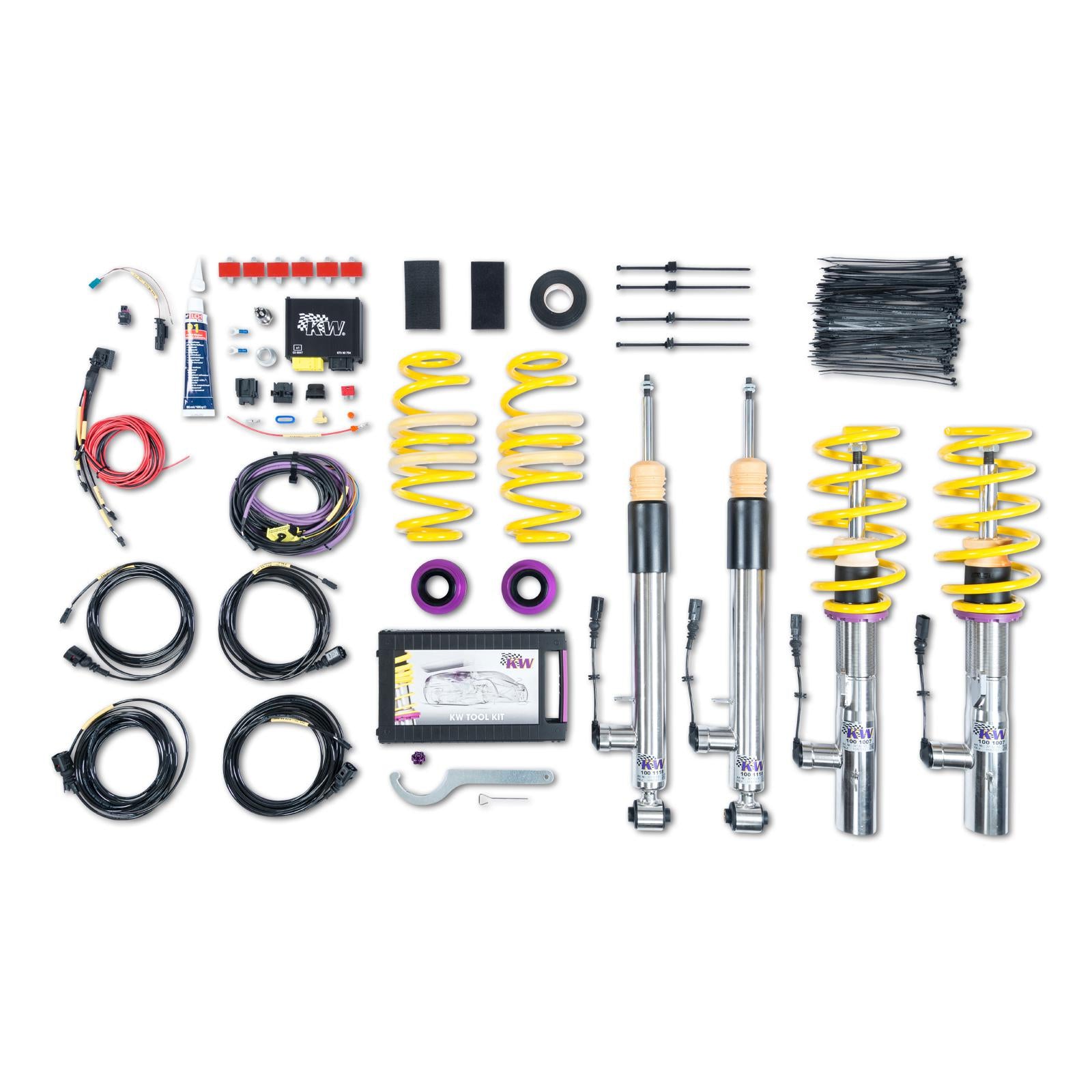 KW DDC - ECU coilovers inox VW GOLF VII (5G1, BQ1, BE1, BE2) 08/2012- (39080056)