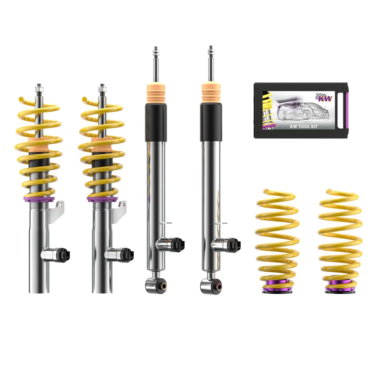 KW DDC - Plug & Play coilovers inox VW GOLF VIII (CD1) 07/2019- (39080059)