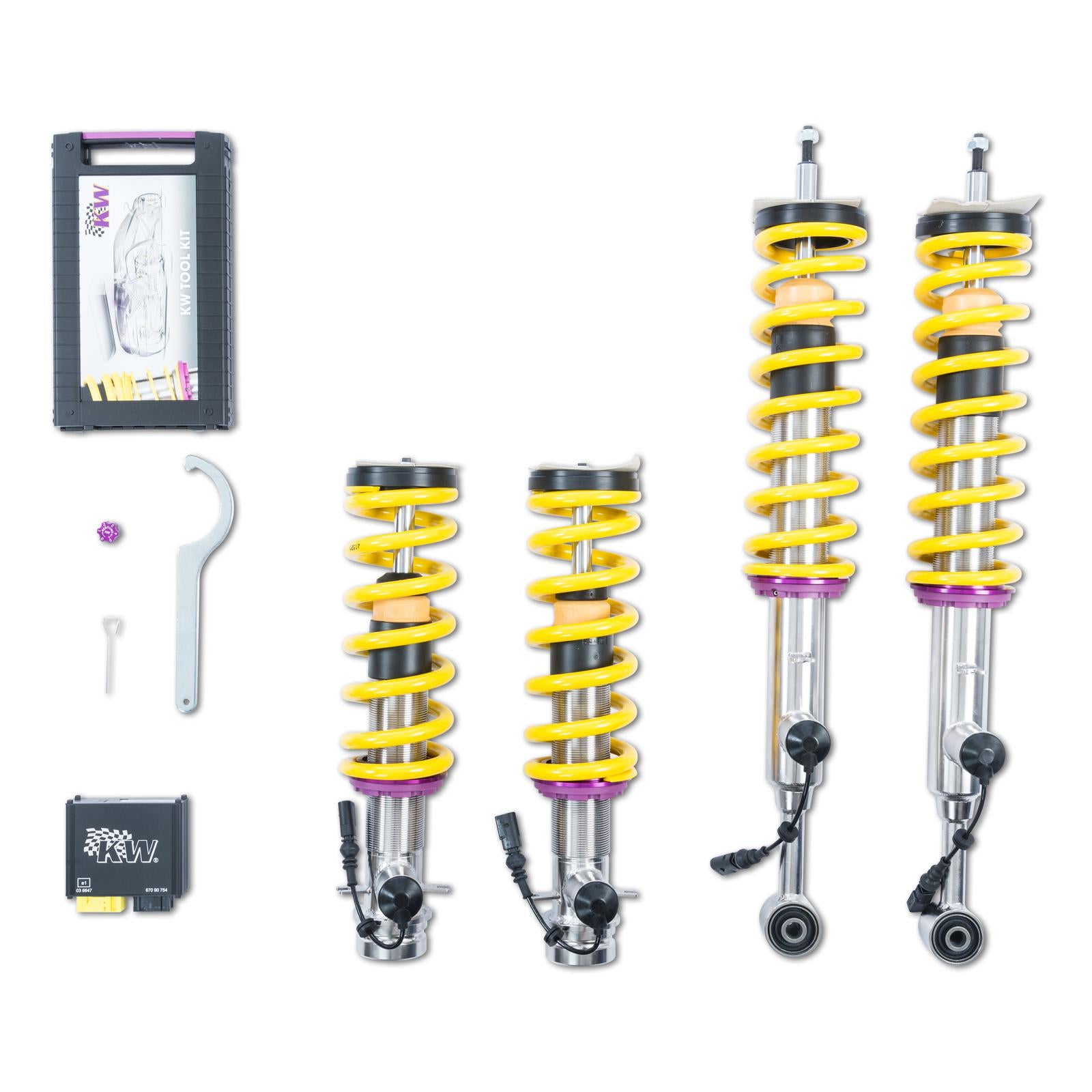 KW DDC - ECU coilovers inox TESLA MODEL S (5YJS) 09/2012-