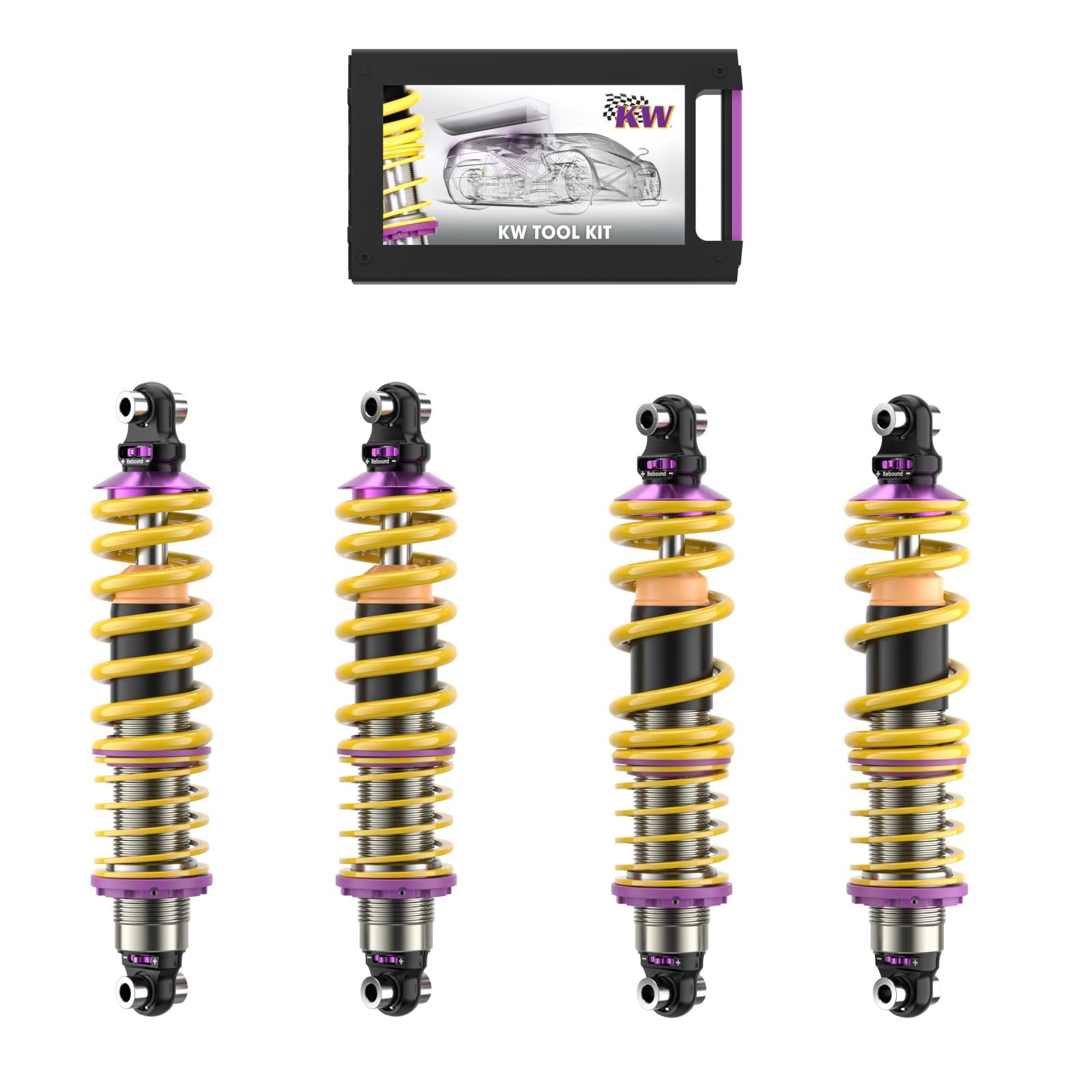 KW Coilover suspension V3 racing for De Tomaso Pantera 01/1971-10/1997