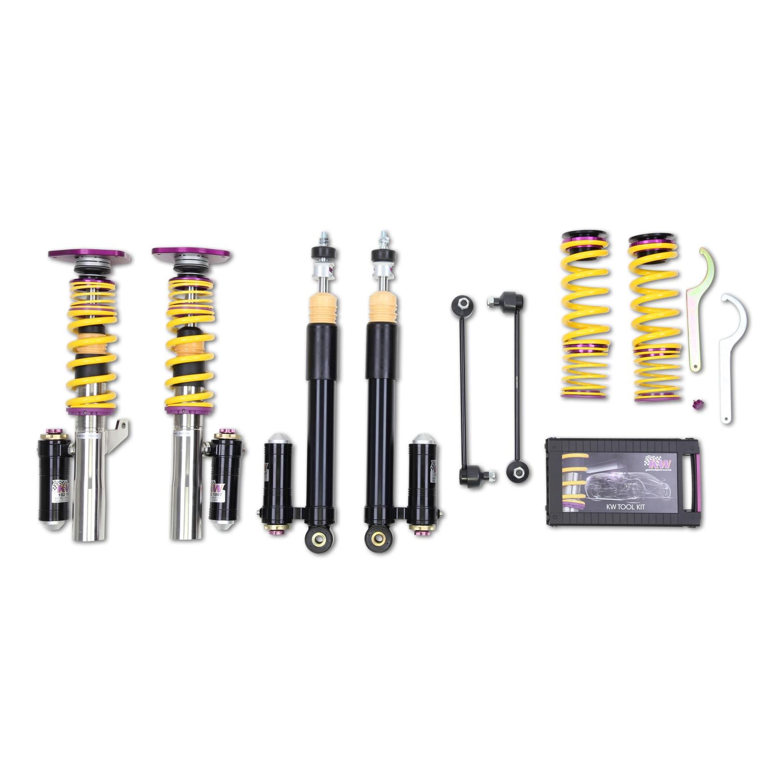 KW Coilover suspension V4 Clubsport incl. top mounts AUDI A3 Sportback (8PA) 09/2004-12/2015 (39710250)