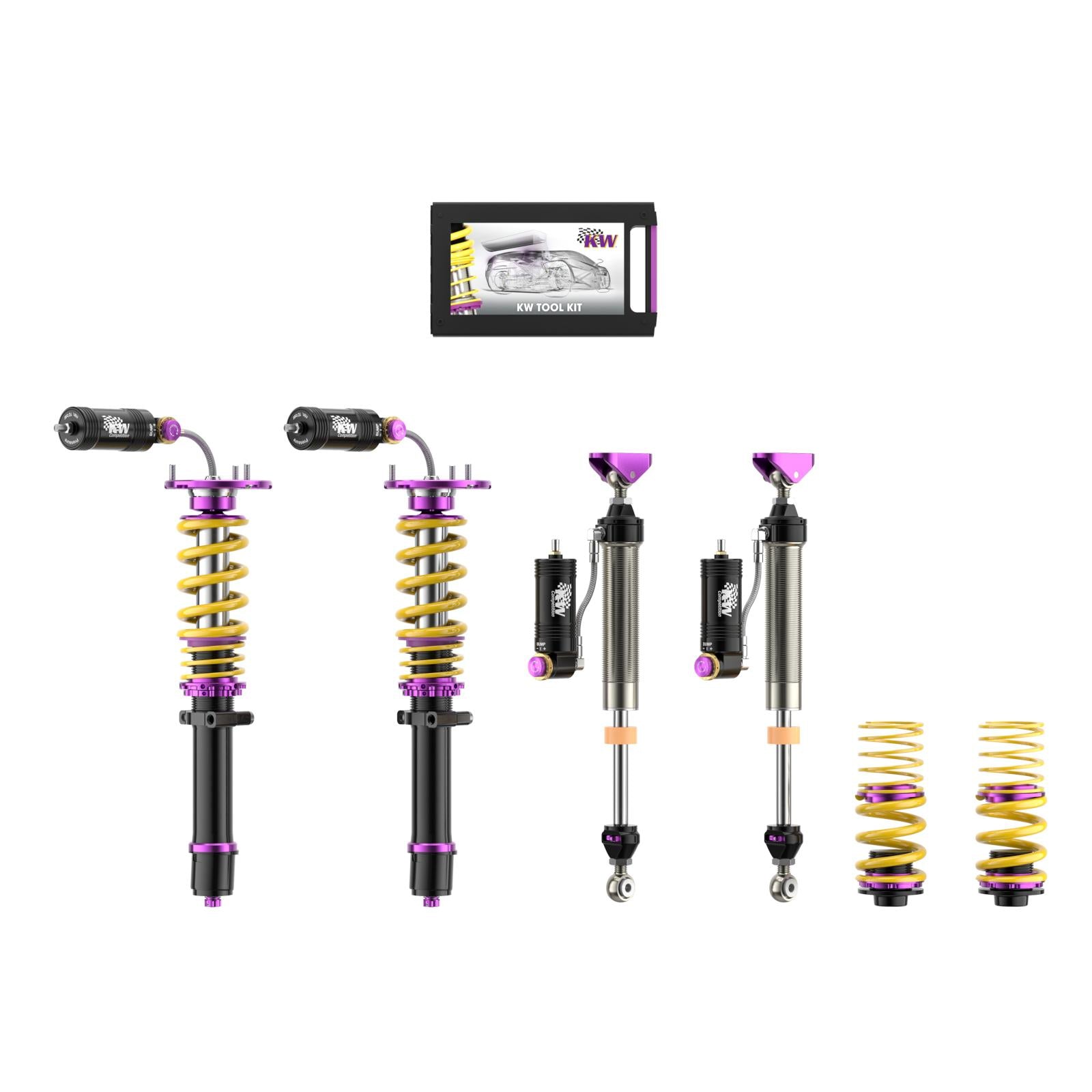 KW Coilover suspension V4 racing for BMW 3 Coupe (E46) 346C, M346, M390 12/1998-07/2006