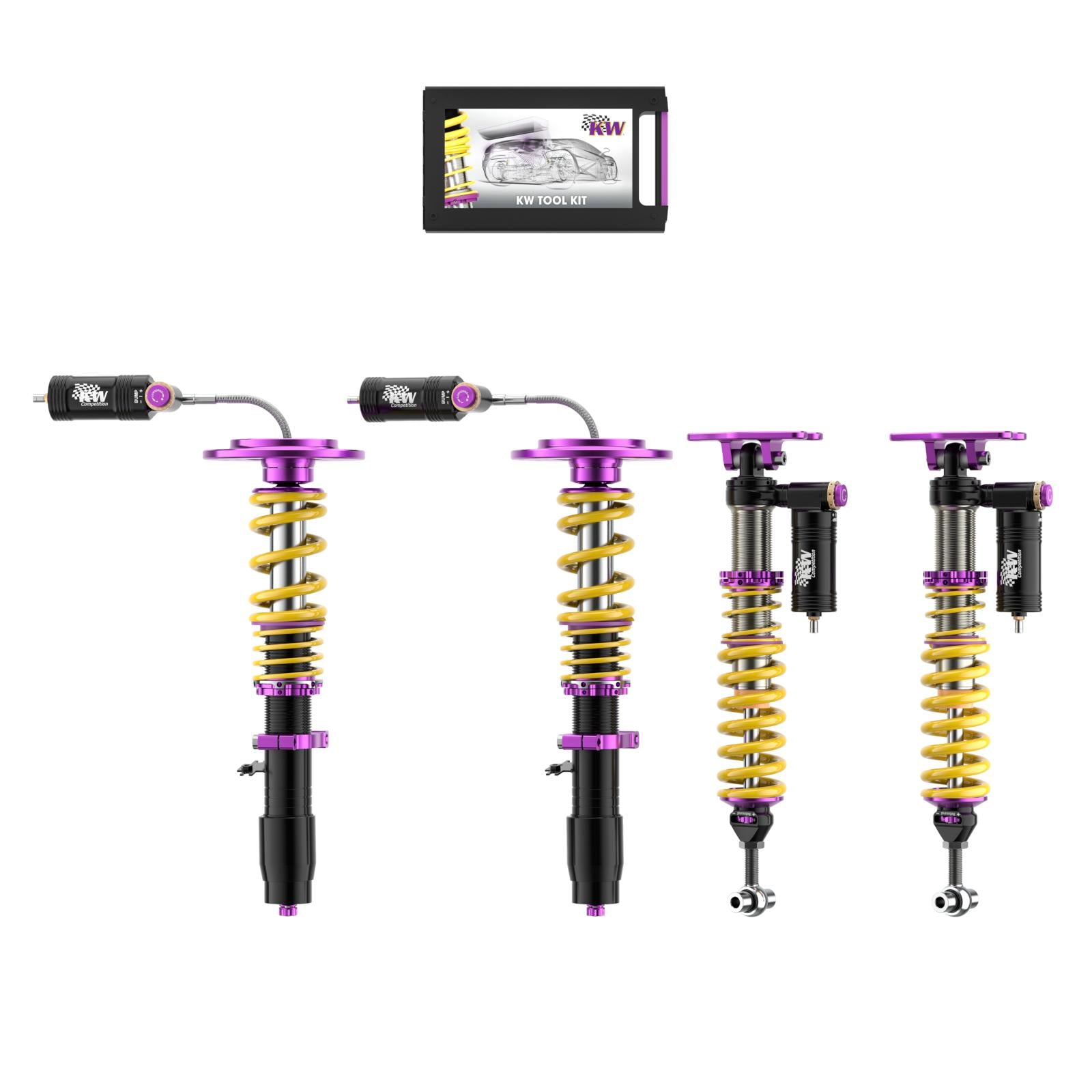 KW Coilover suspension V4 racing for BMW 2er Coupe (F22, F87) / 3er (F30, F80) / 4er Coupe (F32, F82)