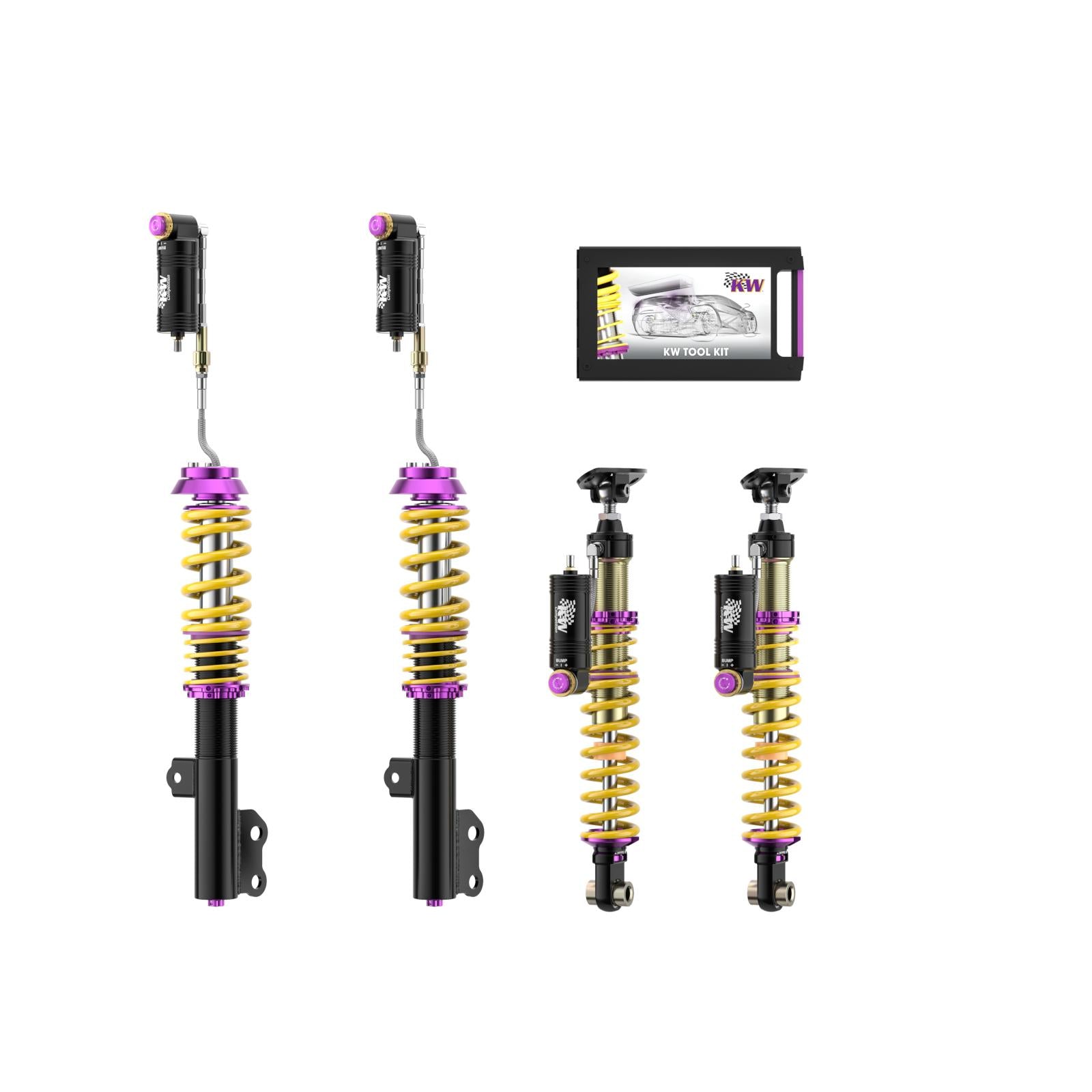 KW Coilover suspension V4 racing for Toyota Yaris (_P21_, _Pa1_, _Ph1_) 02/2020-