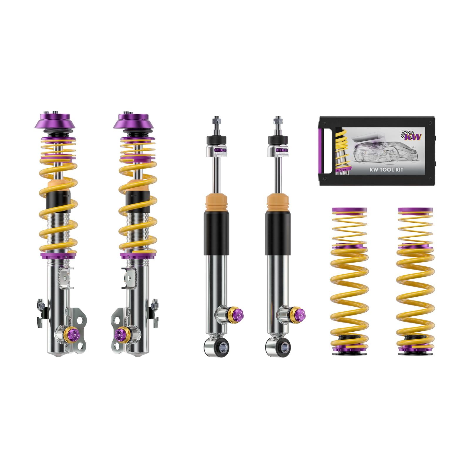KW Coilover suspension V4 Clubsport incl. top mounts TOYOTA YARIS (_P21_, _PA1_, _PH1_) 02/2020-