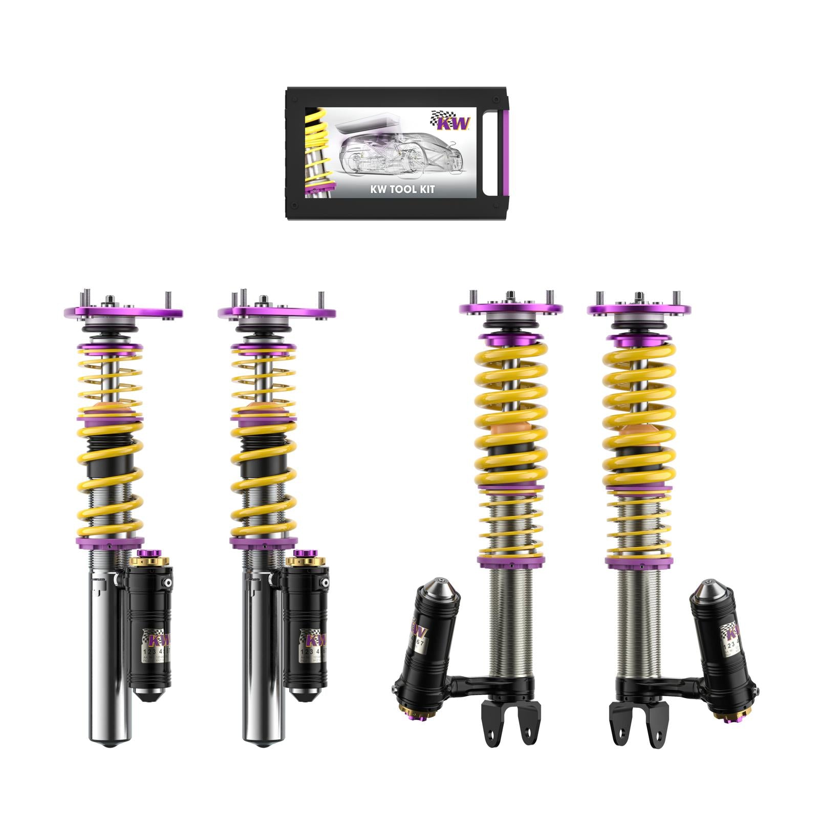 KW Coilover suspension V4 Clubsport incl. top mounts PORSCHE 911 (997) 07/2004-12/2013 (39771224)