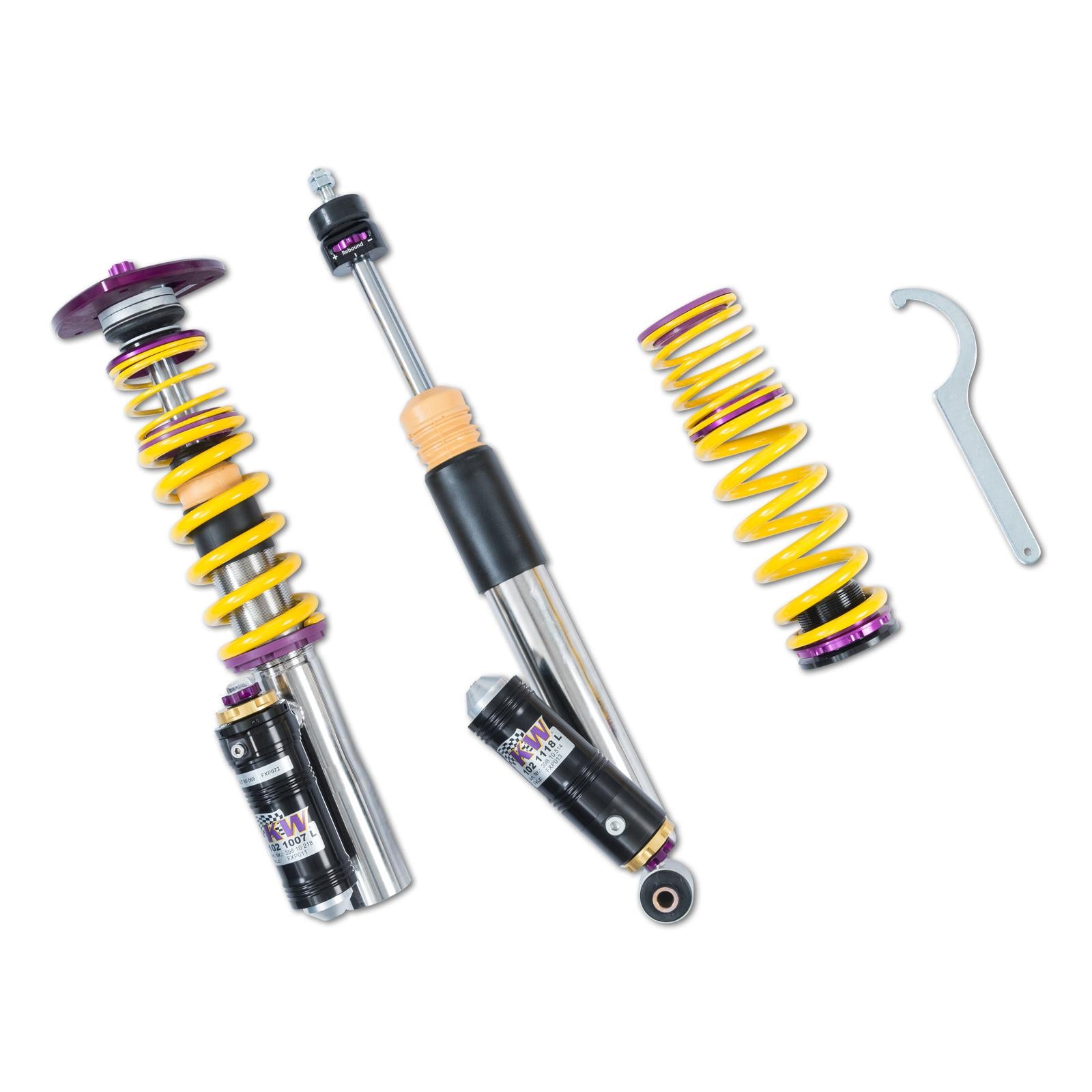 KW Coilover suspension V4 Clubsport incl. fa top mounts AUDI A3 (8V1, 8VK) 04/2012- (3978020N)