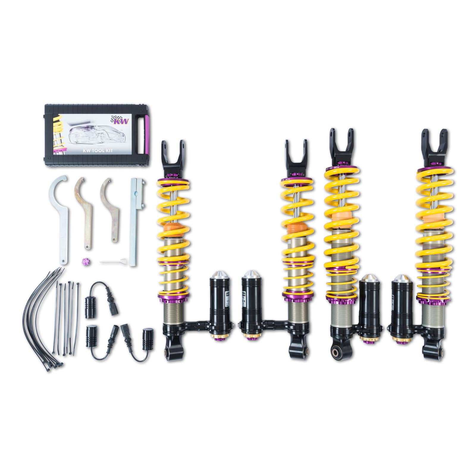 KW Coilover suspension V4 (NOVITEC TORADO) (incl. deactivation for electronic dampers) LAMBORGHINI AVENTADOR Convertible 04/2013-