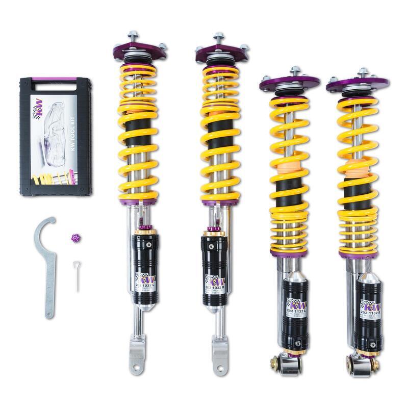 KW Coilover suspension V4 incl. top mounts (incl. deactivation for electronic dampers) BMW 5 (F10) 01/2009-10/2016