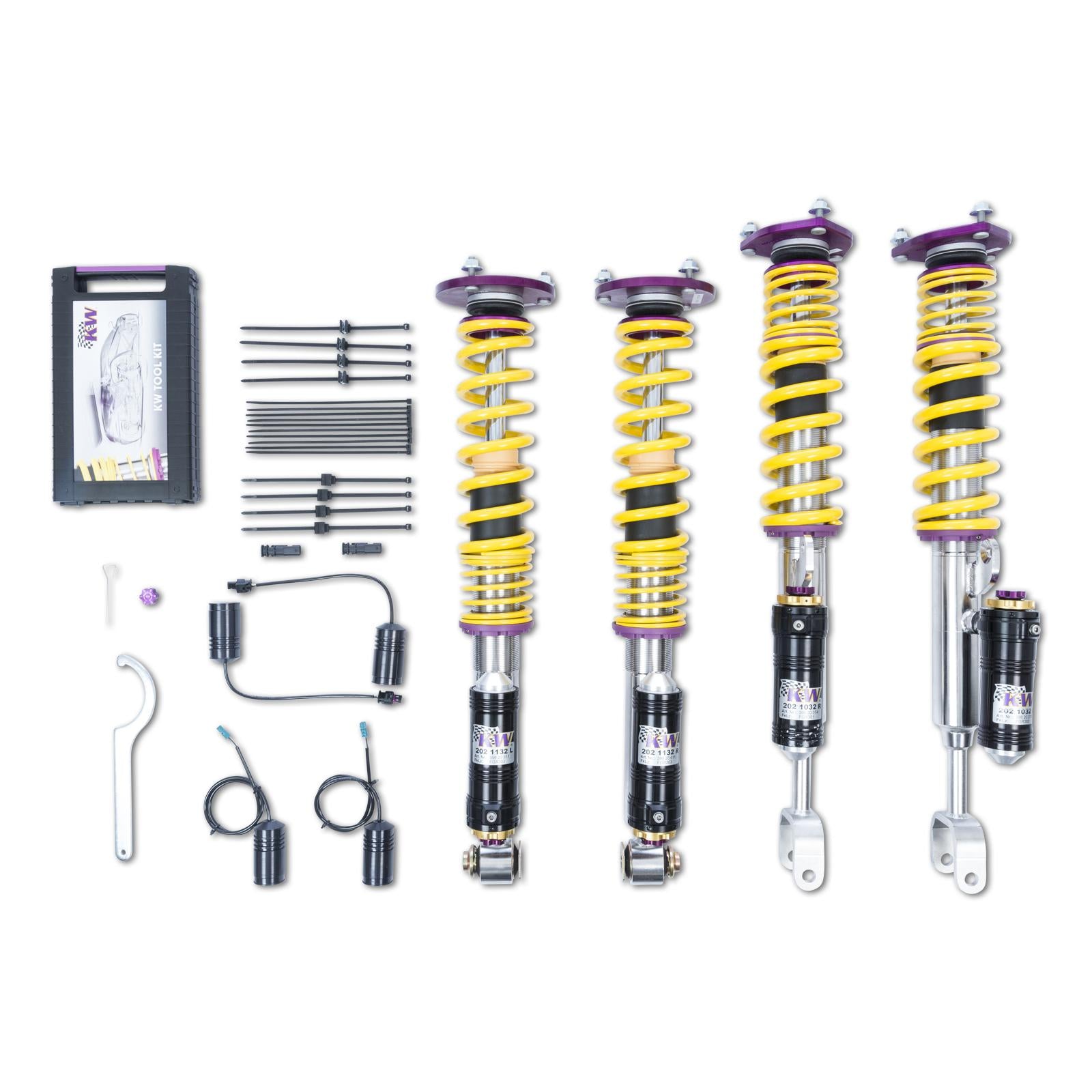 KW Coilover suspension V4 incl. top mounts (incl. deactivation for electronic dampers) BMW 5 (F10) 01/2009-10/2016