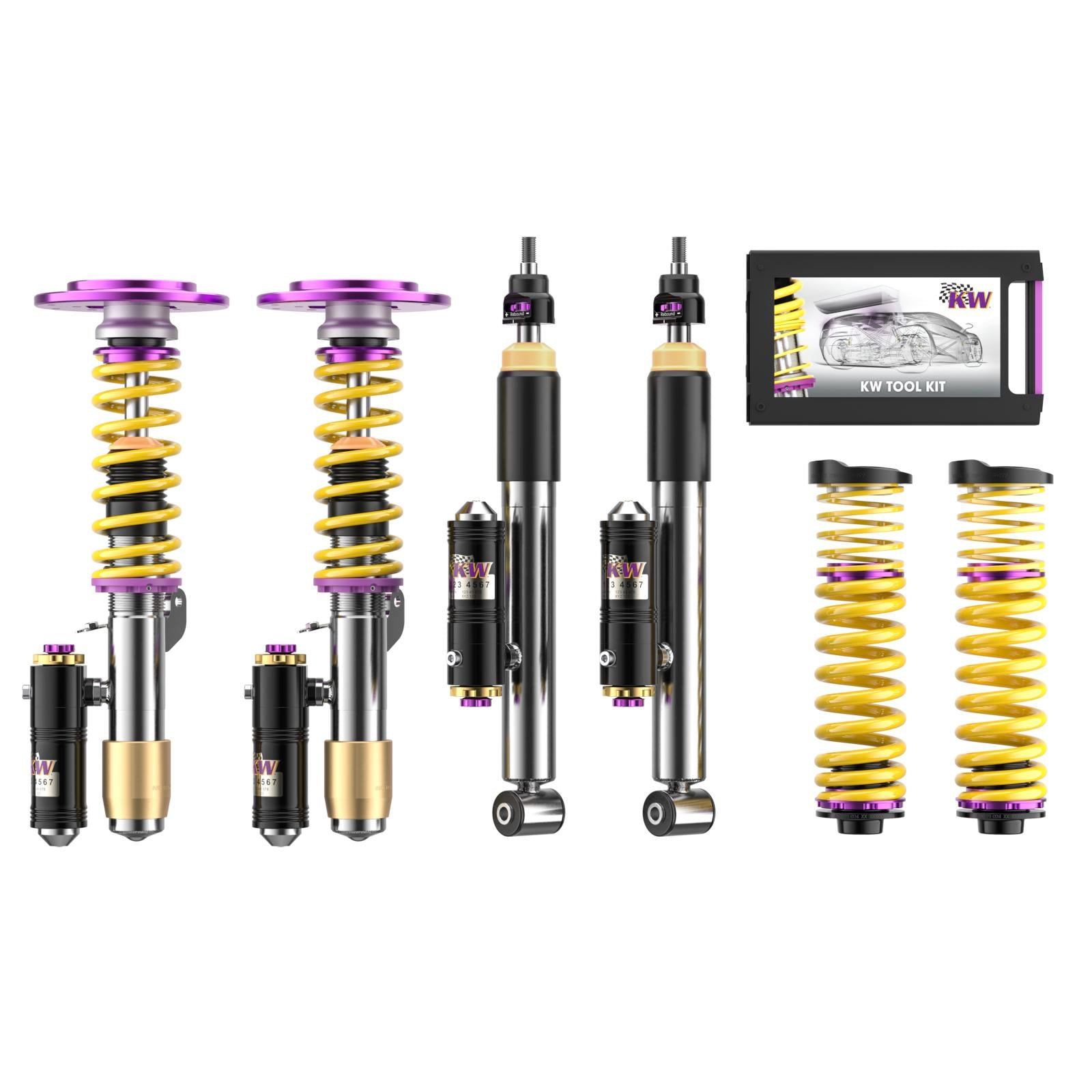 KW Coilover suspension V4 incl. top mounts BMW 2 Coupe (F22, F87) 10/2012-