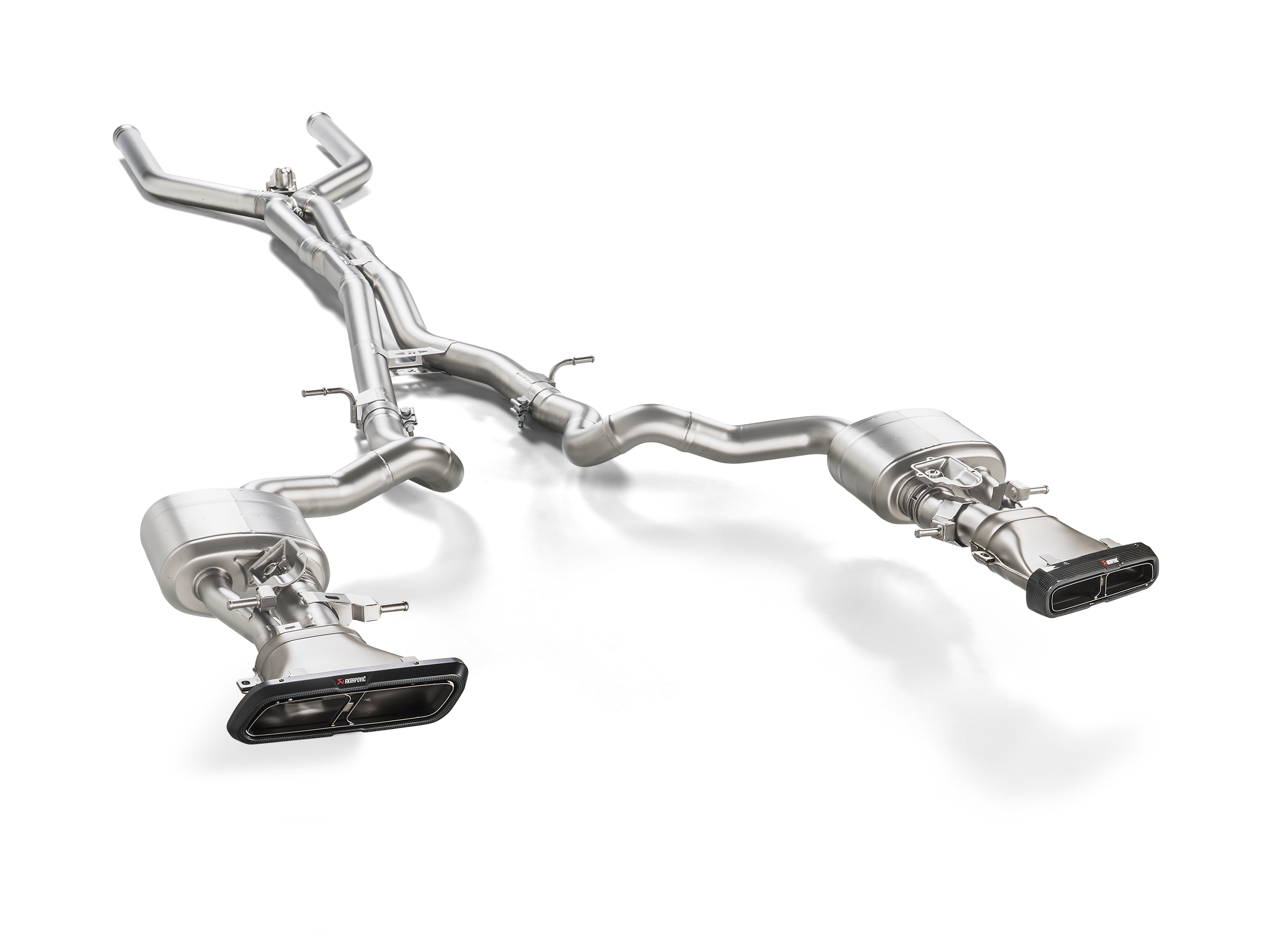 Akrapovic Evolution Link Pipe Set (Titanium) for Mercedes E63/E63S Sedan/Estate (W213/S213)