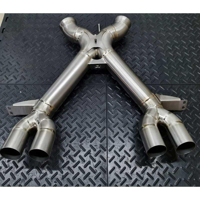 Redstar Stainless Steel (Heat Shielded) 3" Exhaust for Mclaren 650S