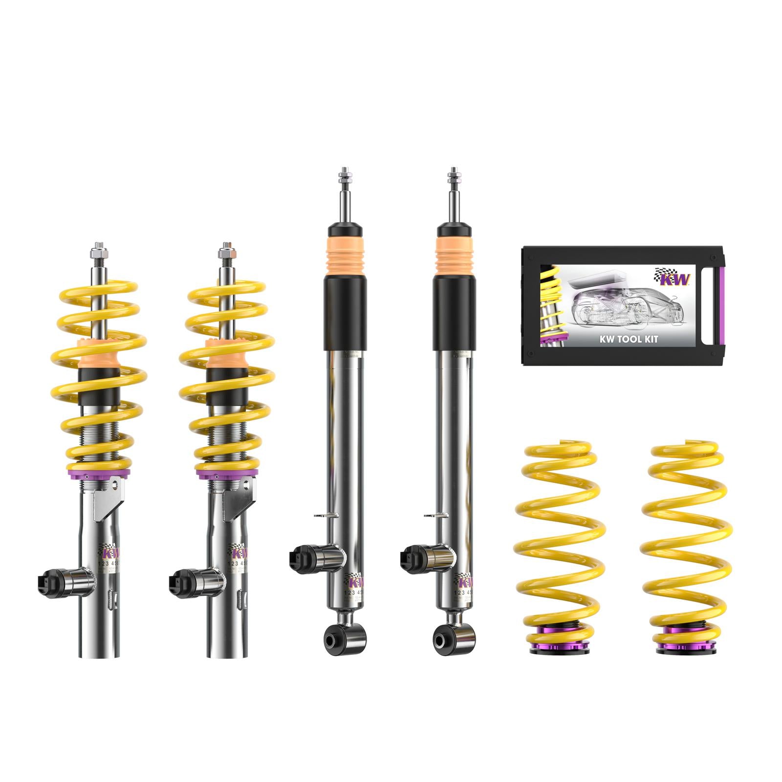 KW DDC - Plug & Play coilovers inox VW GOLF VIII (CD1) 07/2019- (39010058)