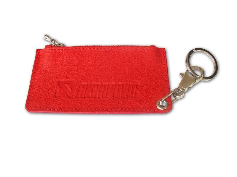 Akrapovic Leather Zip Keychain