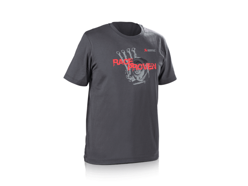 Akrapovic Mens Lifestyle T-Shirt - Race Proven - Grey