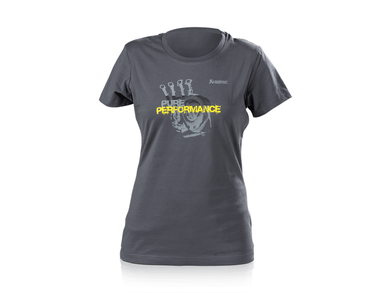 Akrapovic Womens Lifestyle T-Shirt - Pure Performance - Grey