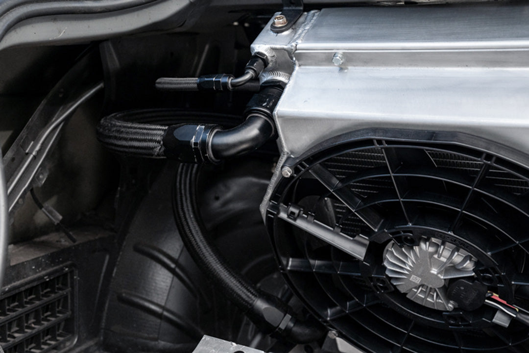 CSF Motorsport Dual-Pass Radiator with Shroud + 14" SPAL brushless fans & harnesses