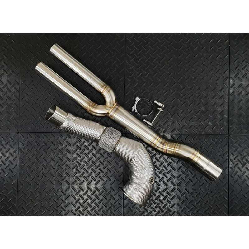 Redstar Competition (Catless) (Heat Shielded) Downpipes for Audi RS3 8P / TTRS 8J