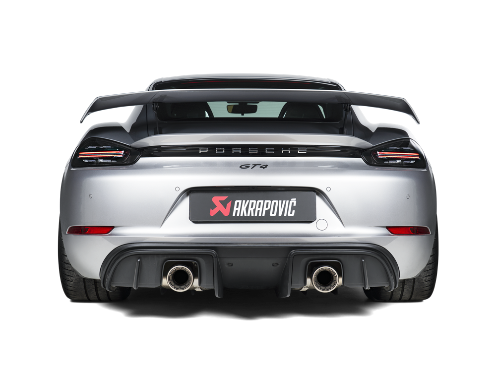 Akrapovic Titanium Tail Pipe Set for Porsche 718 Cayman GT4 / Spyder