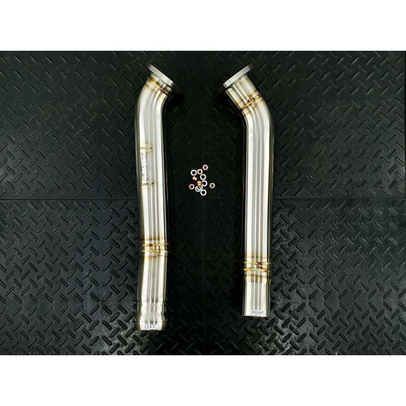 Redstar Secondary Downpipes for Aston Martin Vantage / DB11 4.0 (Heat Shielded)