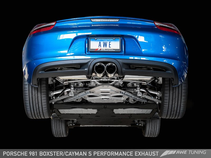 AWE Performance Exhaust For Porsche 981 Boxster/Cayman S