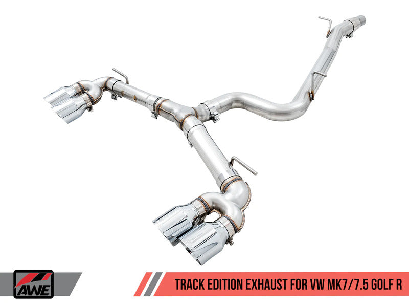 AWE Volkswagen Golf R MK7 SwitchPath Exhaust w/Diamond Black Tips 102mm