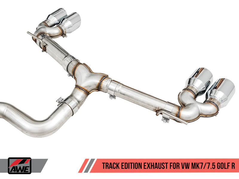 AWE Volkswagen Golf R MK7 SwitchPath Exhaust w/Diamond Black Tips 102mm