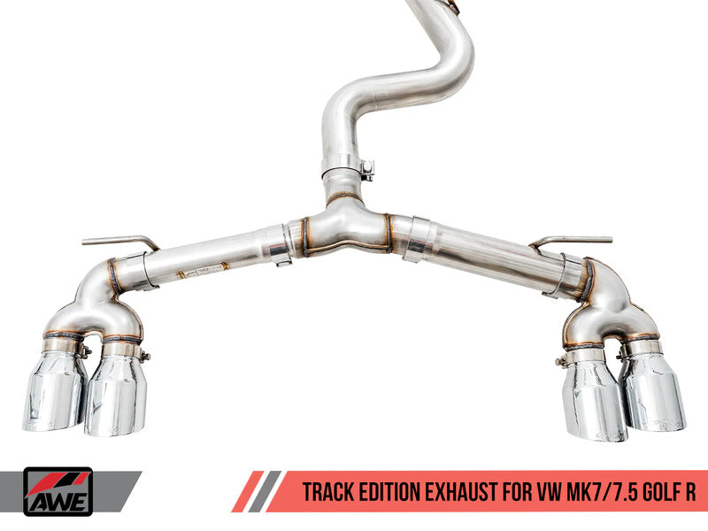 AWE Volkswagen Golf R MK7 SwitchPath Exhaust w/Diamond Black Tips 102mm