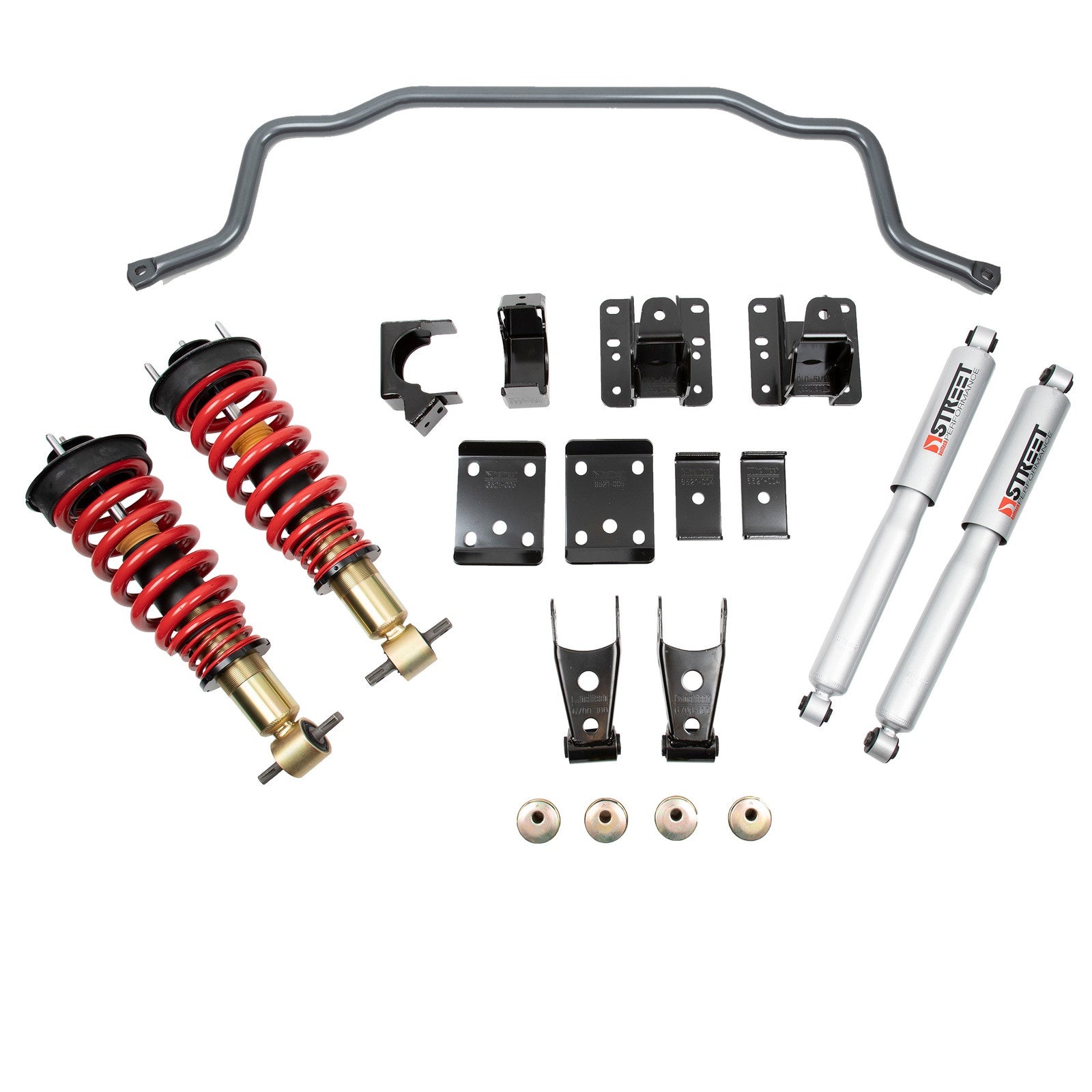 BELLTECH 646HK PERFORMANCE HANDLING KIT W/ HEIGHT ADJUSTABLE FRONT COILOVERS & FRONT SWAY BAR