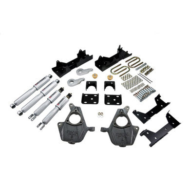 BELLTECH 657SP LOWERING KIT W/ SP SHOCKS (FRONT TORSION BAR SUSPENSION ONLY)