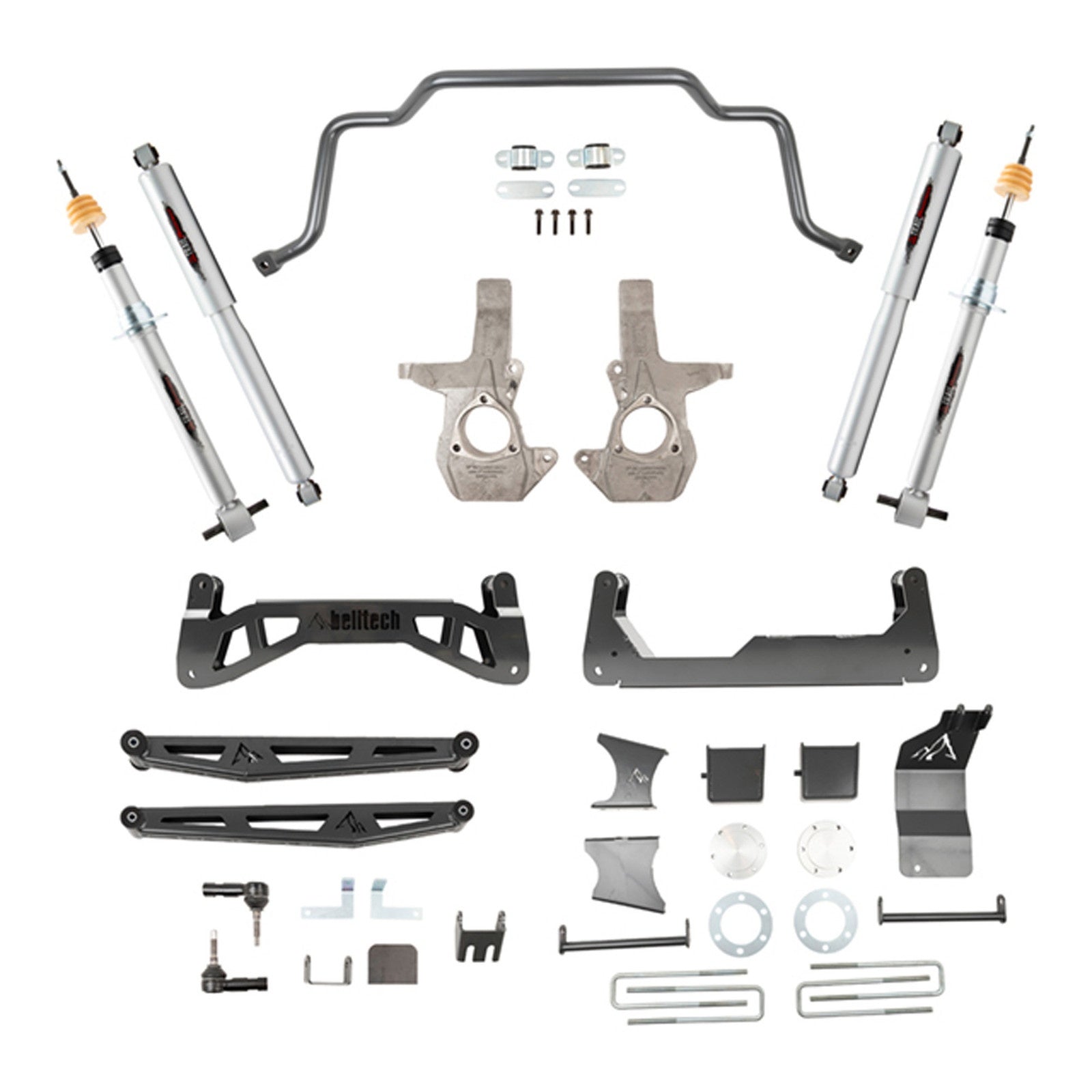 BELLTECH 150201TPS 7-9 INCH LIFT KIT | FRONT AND REAR TRAIL PERFORMANCE STRUTS/SHOCKS