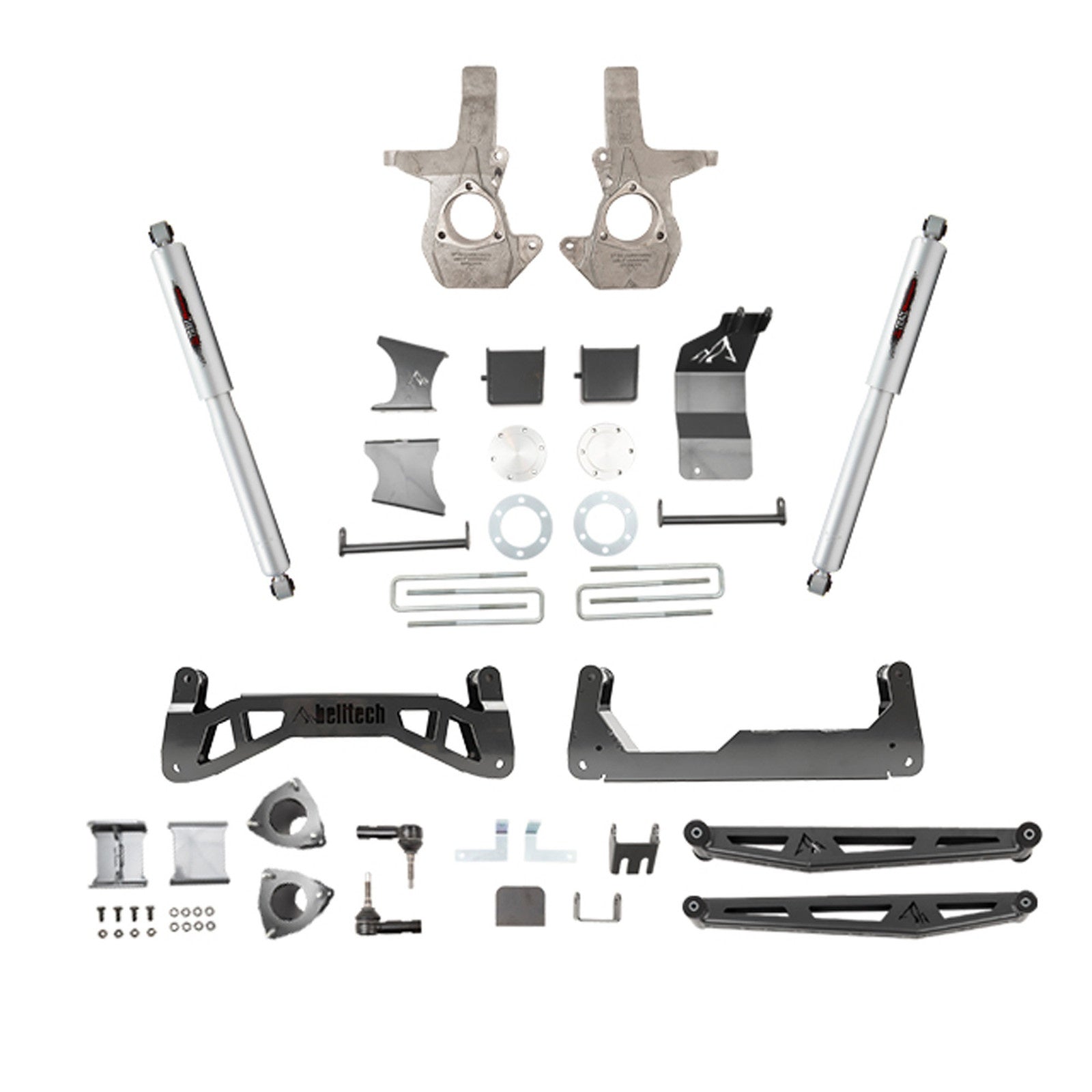 BELLTECH 150203BK 7 INCH LIFT KIT | FRONT SPACERS AND REAR TRAIL PERFORMANCE SHOCKS
