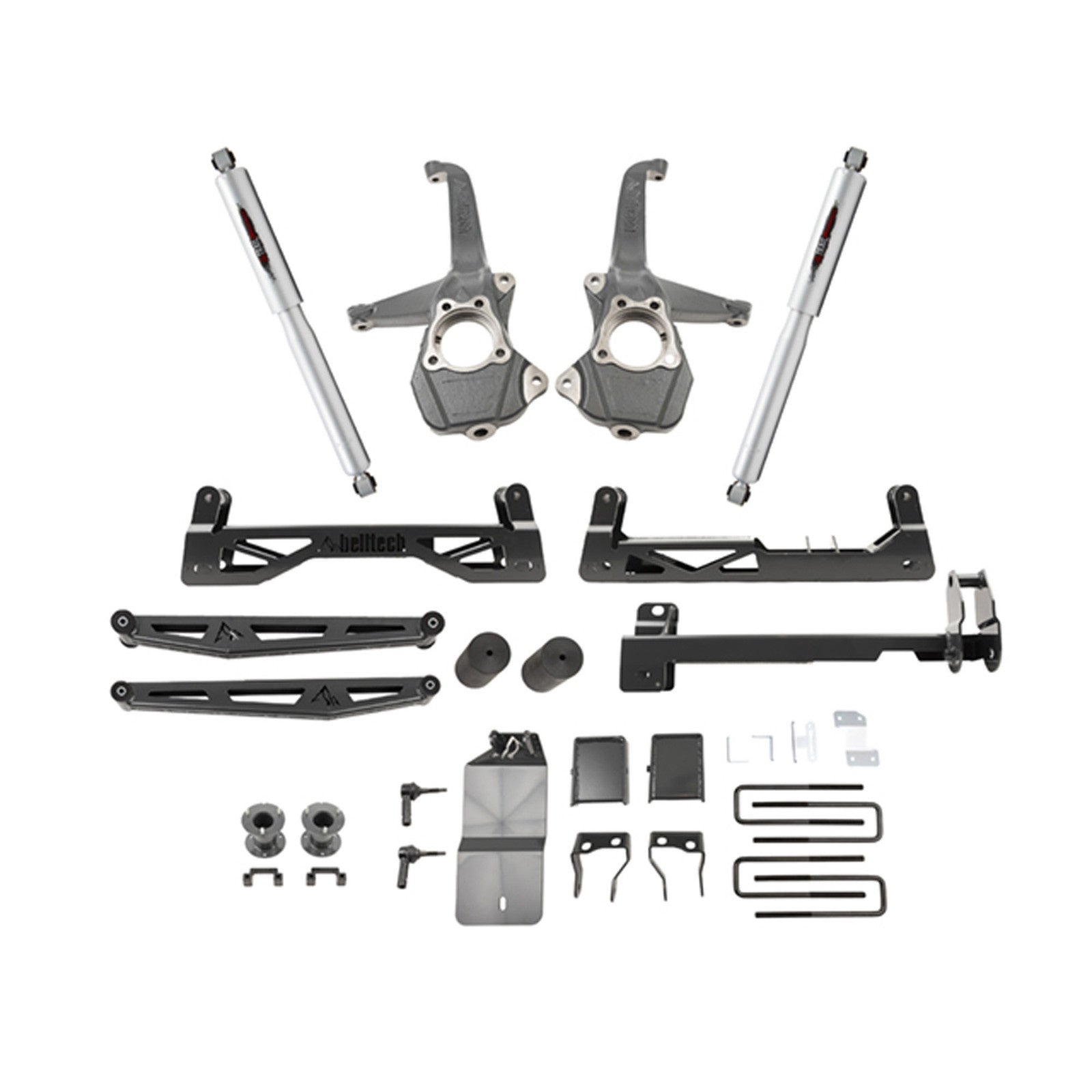 BELLTECH 150210BK 6 INCH LIFT KIT | FRONT SPACERS AND REAR TRAIL PERFORMANCE SHOCKS