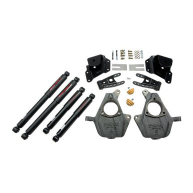 BELLTECH 946ND LOWERING KIT W/ ND2 SHOCKS (FRONT TORSION BAR SUSPENSION ONLY)